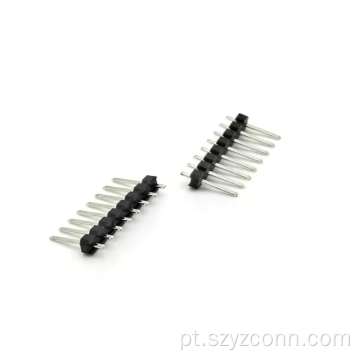 Cabeçalho de pino de 3,5 mm de fileira única reta 8P